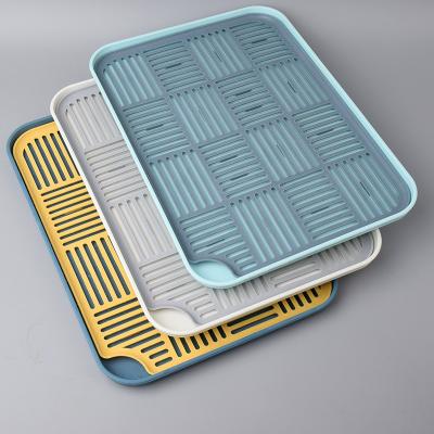 China Sustainable Water Cup Draining Tray Household Living Room Universal Double Tray Drain Basket Rectangular Tea Fruit Creative for sale