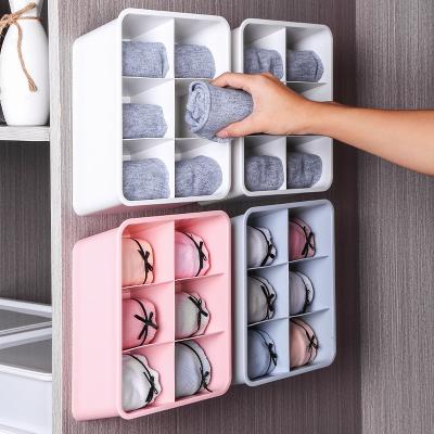 China Sustainable Wall Mounted Storage Artifact Jars Multi-Cell Box Punch Rack Freestanding Home Divider Drawer Closet Clothes Organizer for sale