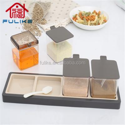 China Sustainable Seasoning Jar Set Kitchen Utensils Seasoning Box Set for sale