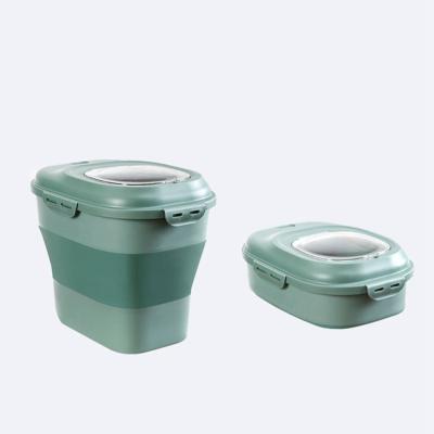 China Collapsible Manufacturers Selling High Quality Storage Container Dog Snack Container Pet Food Bucket for sale