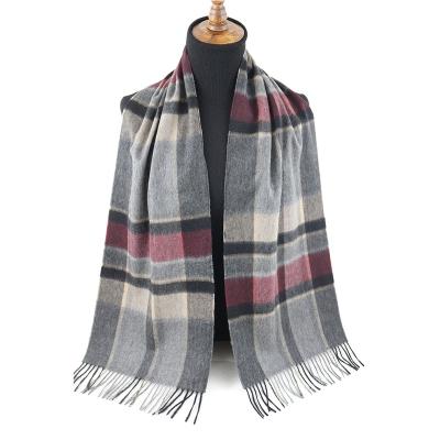 China Cashmere Scarf Winter Tartan Cashmere Scarf Winter Checked Men's Scarf Cashmere Plaid Scarf for sale