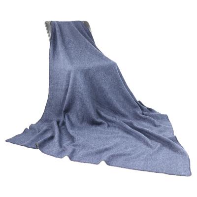 China PORTABLE Plain Weave Cashmere Double Sided Blanket Custom Blanket for sale