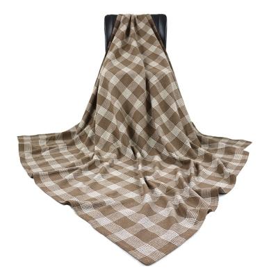 China PORTABLE Bed Throw Blanket Wool Blankets 100% Plaid Blanket Manufacturer for sale