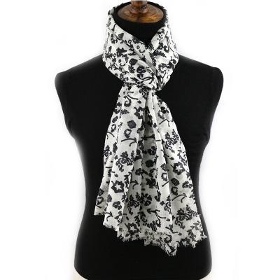 China Cashmere Scarf Fashion Floral Printed Scarf Printed Cashmere Scarf Pashmina Scarf Cashmere for sale