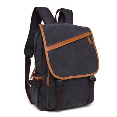 China Canvas Style RFID Casual Simple Backpack Exquisite Workmanship Vertical Backpack for sale