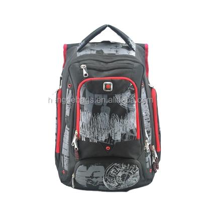 China Quanzhou Factory Designer Polyester Heat Transfer School Backpack Waterproof Bag for sale