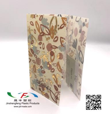 China Triple Hot Stamping Promotion PP Multi-pocket Ticket Folder Promotional Folder for sale