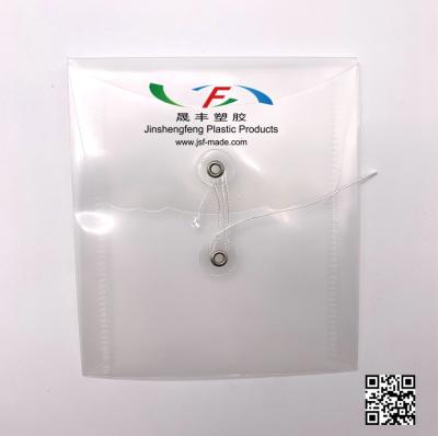 China PP Mini Transparent Envelope Files with Clear String Tie Envelope Folder for sale