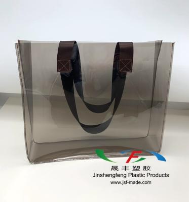 China Promotional Translucent Plastic Hand Held Shopping Bag Shopping Bag Tote Bag for sale