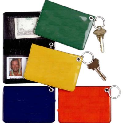 China Credit Card PVC Card Wallet Key Ring Custom Promotional Plastic Keychain Card Holder for sale