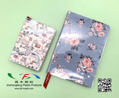 China Custom Clear Notebook Cover PVC Notebook Protector PP Plastic Book Cover JSF-19062806 for sale