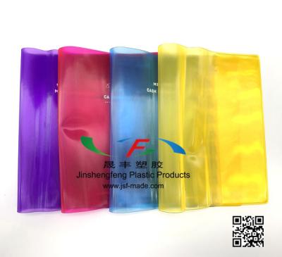 China Translucent PVC Cash Wallet Book/Notebook/Mini Cash Book Passport Multi Color Plastic Cash Money Case for sale