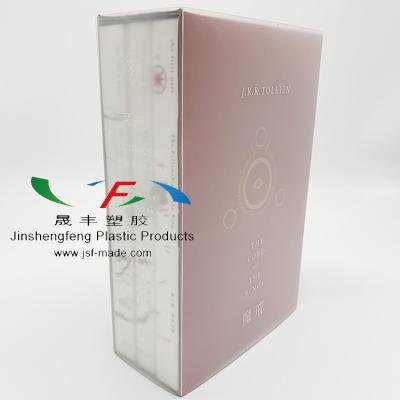 China Custom Frosted PP Book Cover Plastic Book Sleeve PP Translucent Hardcover Case for sale