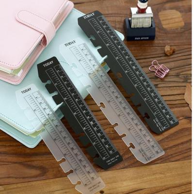 China PP Plastic 6 Hole Personal Planner Ruler Planner Page Marker Marker Divider for sale