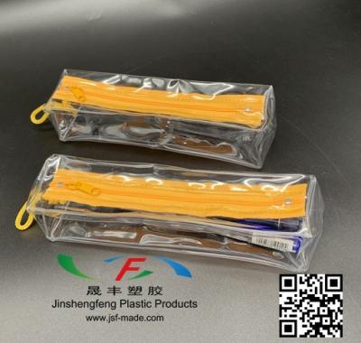 China Schools & Promotional Transparent Offices Custom PVC Zipper Pencil Case PVC Pencil Bag for sale