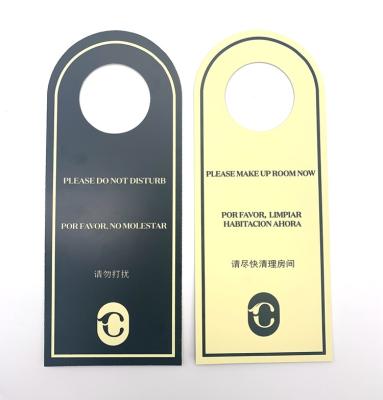 China PP or PVC Plastic DO NOT TOUCH Door Sign Hotel Room Door Sign Door Hanger for sale