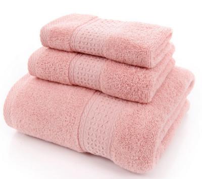 China QUICK DRY Bath Towel 3 Pieces Cotton Luxury Towel Swimming Spa Bathroom Set for sale