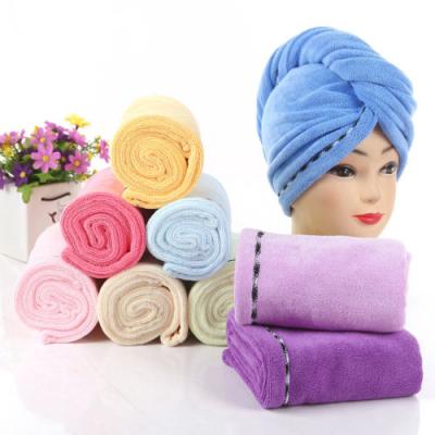 China Custom Hot Selling QUICK DRY Microfiber Hair Dryer Towel for sale