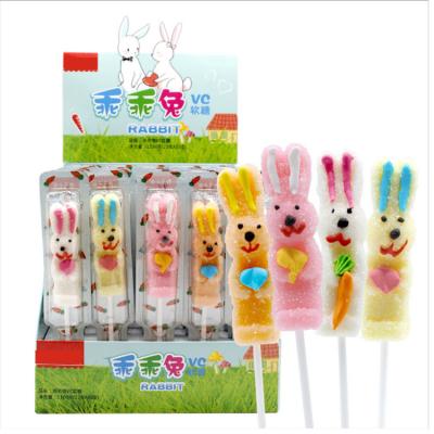 China China Normal Jelly Package Bag Candy Jelly Bunny Lollipops Candy 21G for sale