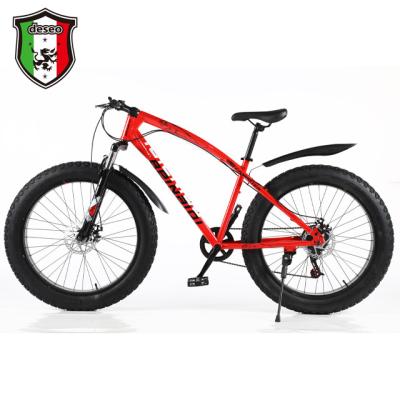 China Wholesale steel fashion tire snow bike 26 inch rear 7 speed iron frame aluminum alloy disc brake China bicycle factory direct sales for sale