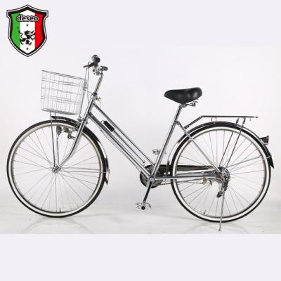 China China Factory Popular Urban Adult City Bike Ca Reclined 26 Inch Speed ​​Leisure Bike Stainless Steel Double Single Japanese Style Bicycle for sale