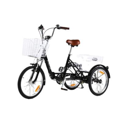 China Wholesale High Quality Frame Rickshaw Folding Passenger Aluminum Alloy Pedicab Adult Cargo Tricycle for sale