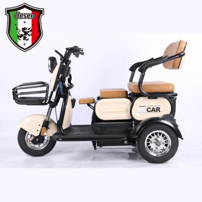 China China Tianjin Electric Factory Custom Export Electric Tricycle New Product Display Passenger Tricycle 48V 60V600W Adult Elderly Disabled for sale