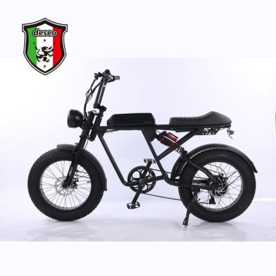 China Wholesale High Quality Outdoor Double Shock Absorber Shoulder Front Fork Electric Bike Fat Tire Electric Bicycle for sale