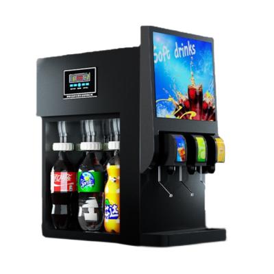 China Spray Painted Sheet Metal Nengyang 9 Bottles Automatic Commercial Freezing Iced Soda Beverage Coke Vending Machine Cola Drinks Dispenser for sale