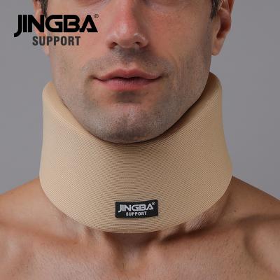 China Breathable JINGBA SUPPORT High Density Sponge Collar Neck Support Brace Pain Relief Belt Travel Cervical Pillow 06006 for sale