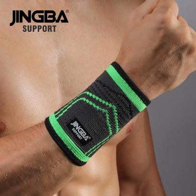 China JINGBA elastic BRA 70108A wrist support knit wristbands tennis sport safety to protect sweatband for basketball wrist brace for sale