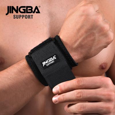 China Adjustable Elasticity JINGBA SUPPORT Wristbands Neoprene Fitness Gym Wrist Support Tennis Badminton Wrist Wrap Elastic Protector for sale