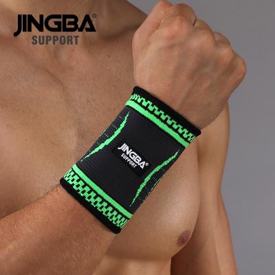 China JINGBA Cotton Sports Wristbands SUPPORT Hot Sale 60107A Nylon Breathable Wrist Wraps Great For All Types Of Sports Sweathand Wristband Wrist Support for sale