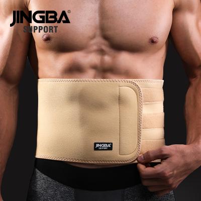 China High Elastic JINGBA BACK 38819A Adjustable Neoprene Waist Support Belt Pressurized Lumbar Support Waist Brace Customize for sale