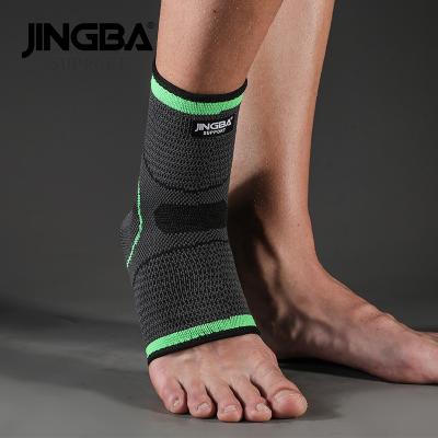 China Performance Support JINGBA SUPPORT 70411A Nylon Elastic Compression Foot Sleeve 3D Knitted Sports Feet Protection Ankle Support Wraps Tapes for sale