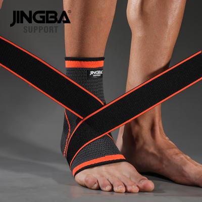 China Performance Support JINGBA SUPPORT Sprain 80412B Prevent Foot Breathable Ankle Support Sleeves Sibote Ankle Slaps Gym Fitness Foot Guard for sale