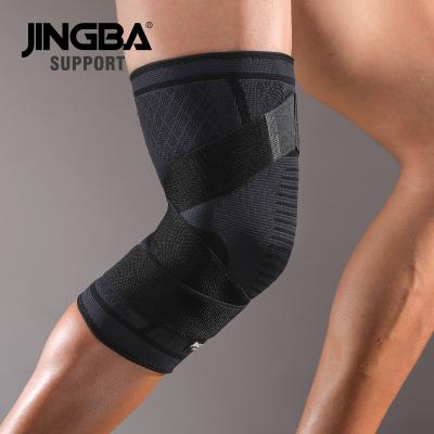 China JINGBASUPPORT 21609 Adjustable Nylon Knee Supports High Compression Knee Brace Basketball Knee Pads Leg Sleeves for sale