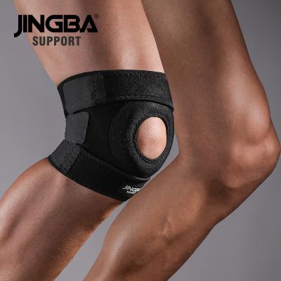 China JINGBA SUPPORT 99624 Neoprene Knee Brace Sports Knee Support High Elastic Protective Adjustable Basketball Leg Leddings for sale