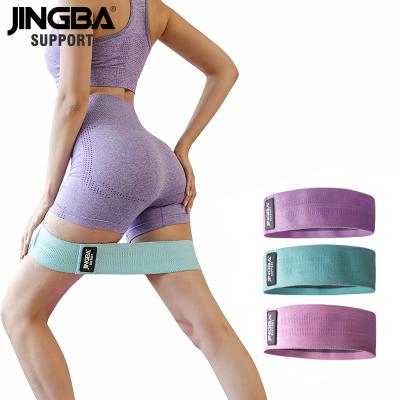 China High Elasticity JINGBA SUPPORT 1111A Yoga Gym Exercise Resistance Band Thigh Hip Fitness Cloth Elastic Bands For Legs Glutes Booty for sale