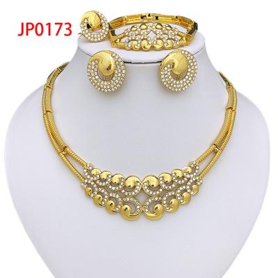 China 4pcs/set Factory AAA Design Charm Jewelry Sets Vintage Gold Plated Fine Jewelry Set for sale