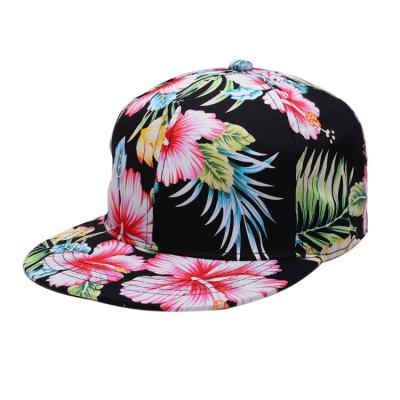 China Wholesale Miami Beach Sports Tropical Floral Print Baseball Cap COMMON for sale