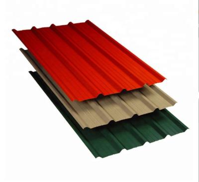 China Construction Corrugated PPGI Zinc Color Painted Galvanized Roofing Sheet Roof Tiles Backer Plate Price for sale