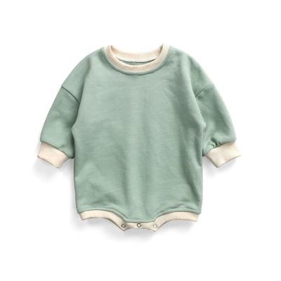 China Loose Custom French Terry Baby Sweatshirt Romper Baby Jumpsuit for sale