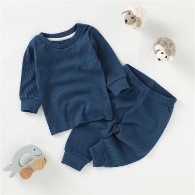 China Winter Antibacterial Skin-Friendly Baby Clothes Organic Cotton Long Sleeve Baby Pajamas Pajamas Suits for sale