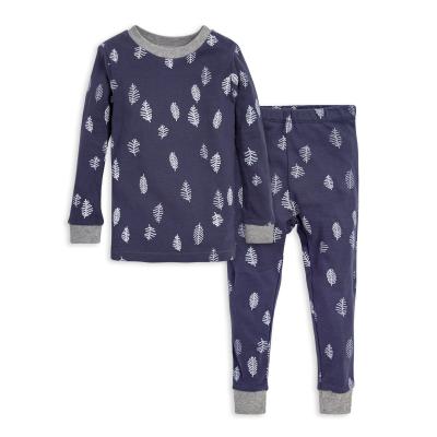 China Wholesale Anti Shrink All Over Print T-shirt And Pant Long Sleeve 2pcs Baby Pajamas Sets for sale