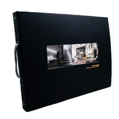 China Custom Special Promotion Hardcover Large Interior Design Catalog Book With Handle for sale