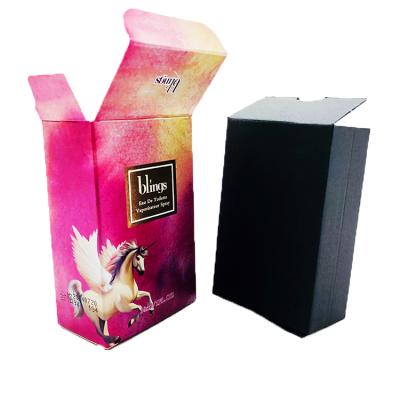 China Recyclable Custom High End Glittering Frosted Perfume Packaging Box With Protecting Inner Corrugated Box for sale