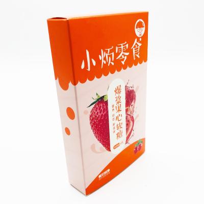 China Recyclable Custom Frosted Effect Cardboard Boxes For Snack Packing for sale