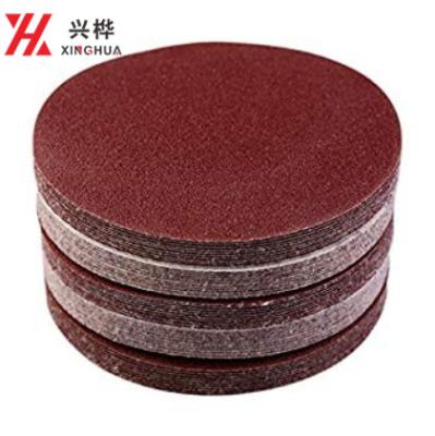 China Durable 125 Mm Sanding Disc Round Sanding Disc With 5 Inch 8 Holes for sale