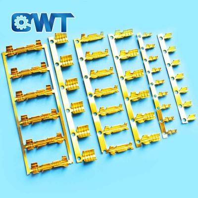 China Wire Connecting QWT Non Insulated Butt Connectors Lugs U Shape Double Crimp Bare Female Electrical Automotive Terminal for sale